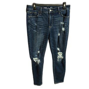 Old Navy Distressed High Rise Rockstar Super Skinny Secret Slim Pockets Jeans‎